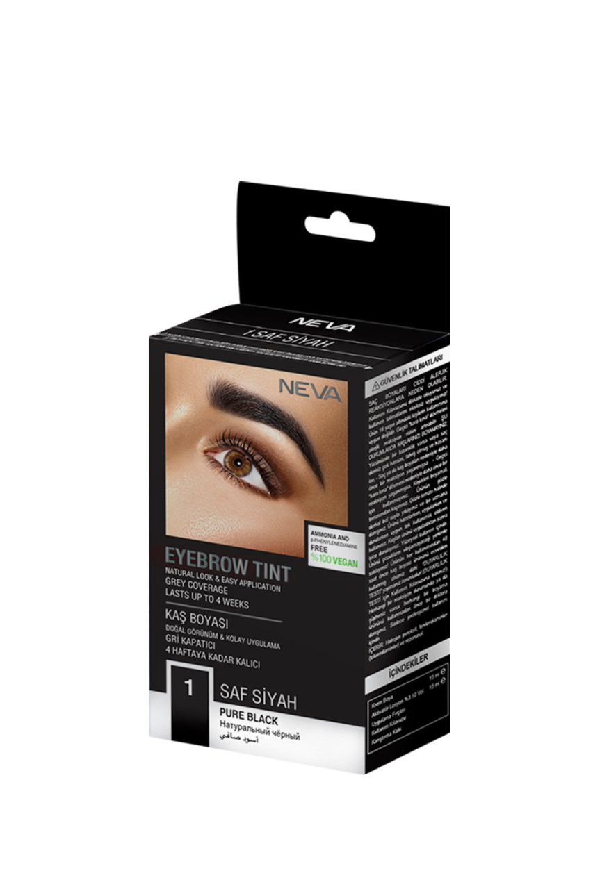 Black eyebrow tint