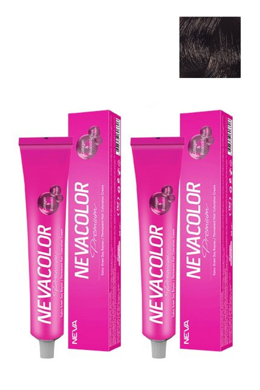 Permanent hair dye 50g tube black Nevacolor