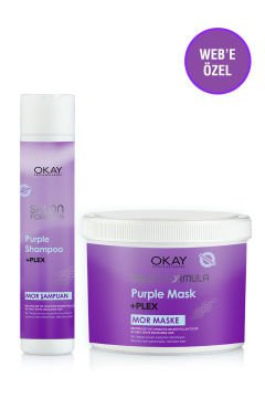Pieces Hair Salon Formula Shampoo + Shampoo Plex purple Mask
